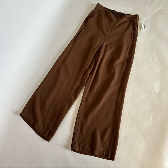 NWT Brown Old Navy High-Waisted Playa Wide-Leg Pants, SM - Picture 5 of 8